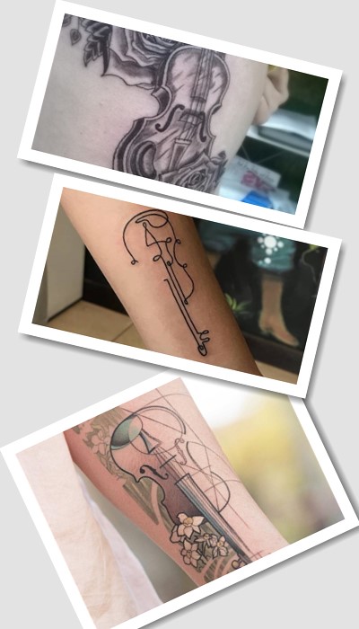 Чоловіче тату скрипка