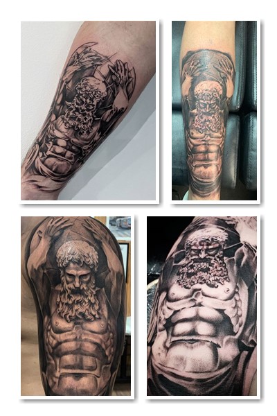 стилі тату атлант