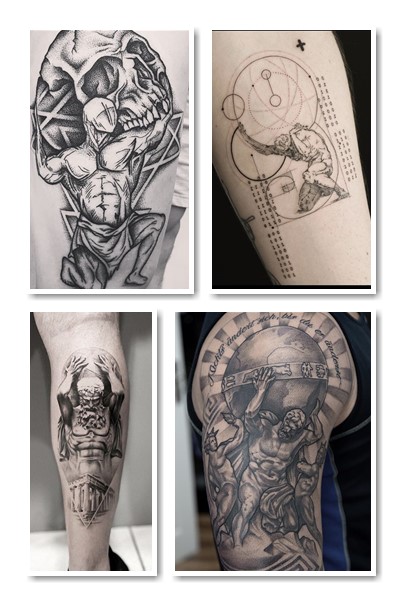 татуювання із зображенням Атланта