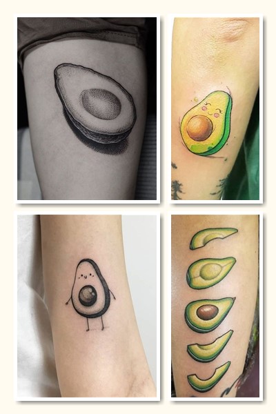 Татуювання авокадо – неординарний малюнок