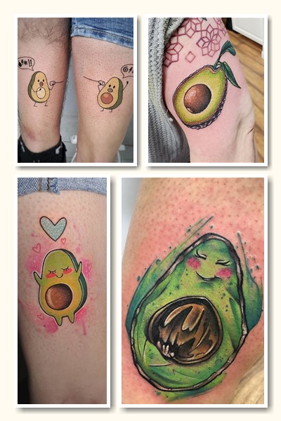 фрукт авокадо тату
