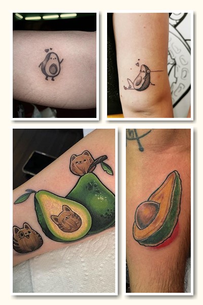 Варіанти зображення Тату авокадо