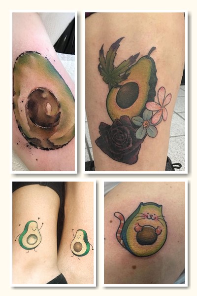 Авокадо – гарна ідея для парних тату