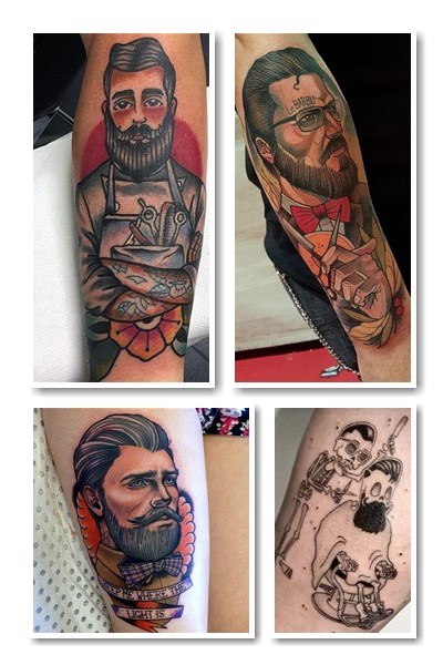 Барбер тату – різноманітні малюнки
