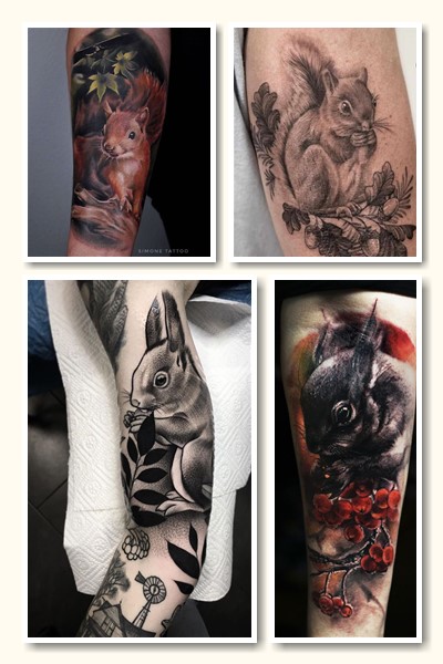 Стилі та кольори тату білка