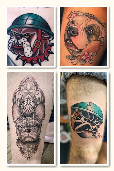 Французький бульдог тату