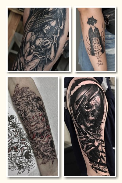 Зображення демона в татуюваннях