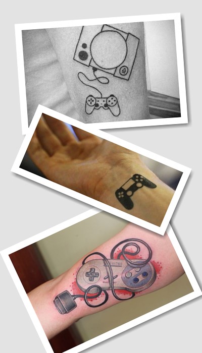 тату джойстик означає фанатичне захоплення комп’ютерними іграми 