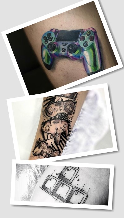 Тату джойстик – оригінальний малюнок
