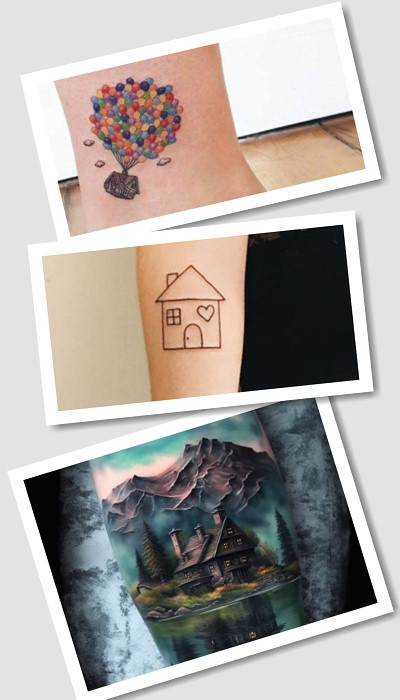 Стилі та кольори тату будинок