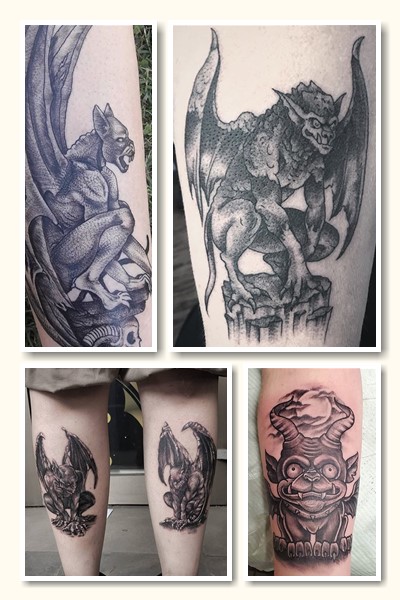 Горгульи тату воплощают в себе тайны