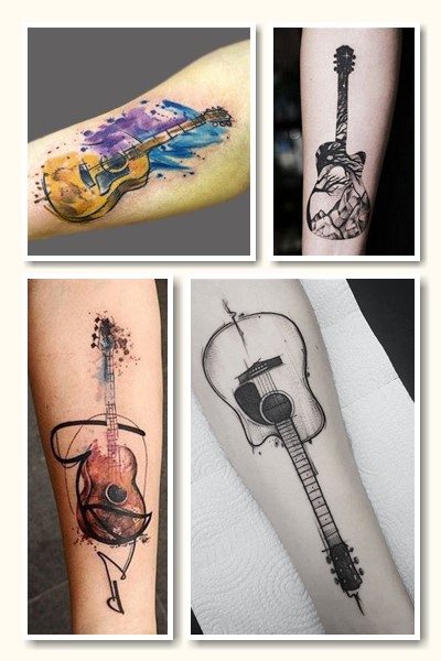 тату з гітарою у Києві