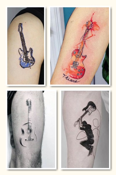 Зображення гітари в тату