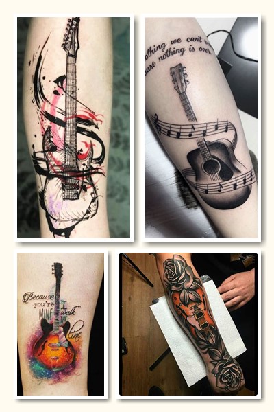 Додаткові елементи тату гітара
