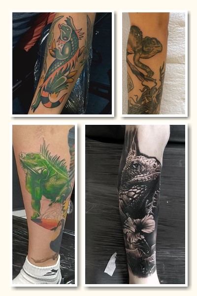 Тату ігуана чи варан