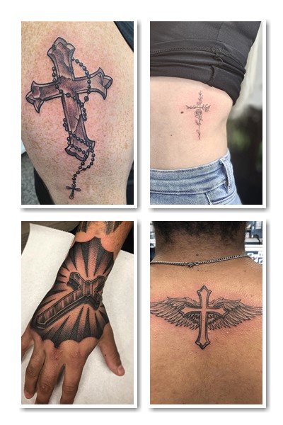 Зовнішній вигляд татуювання хрест
