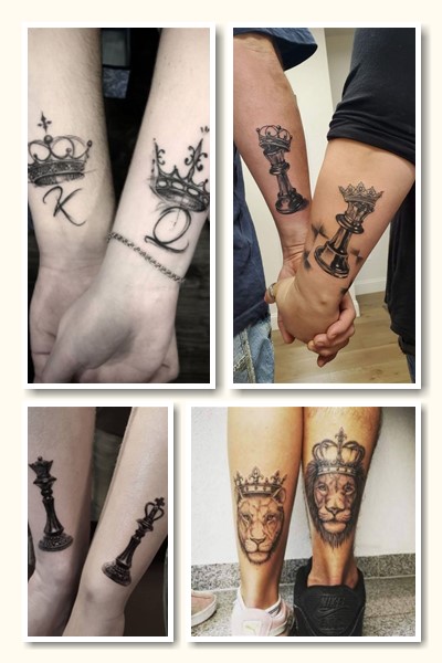 Де розміщують татуювання король