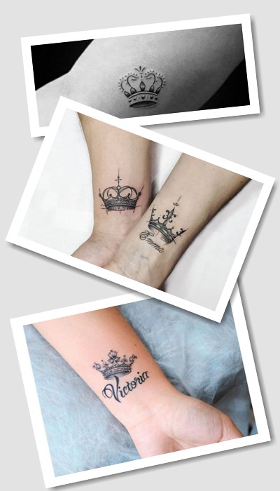 Тату з короною має ефектний вигляд