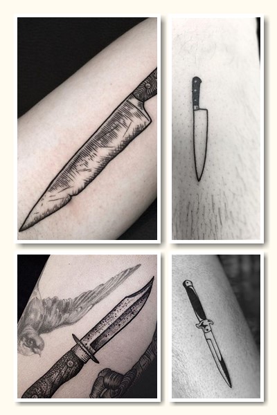 варіанти тату кинжал