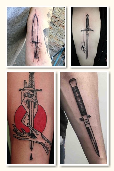 Де набивають тату ніж