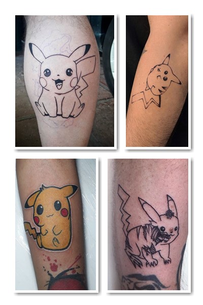 Класичний варіант тату Пікачу