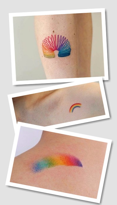 Веселка (райдуга) тату