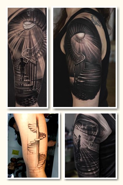 Варіанти малюнку тату сходи