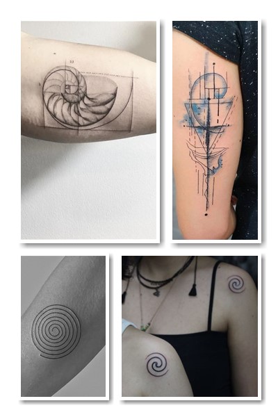 Особливості малюнка Тату спіраль