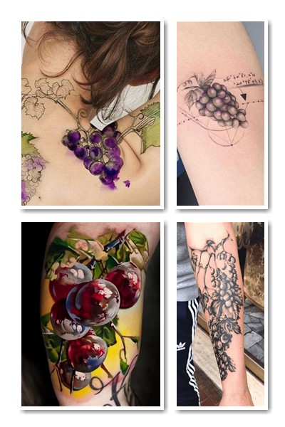 символ виноград в тату