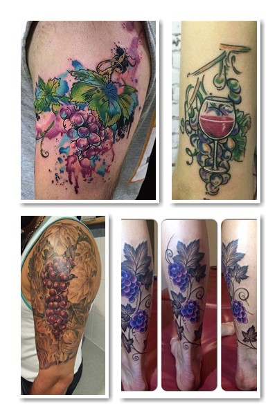 Місце нанесення татуювання виноград