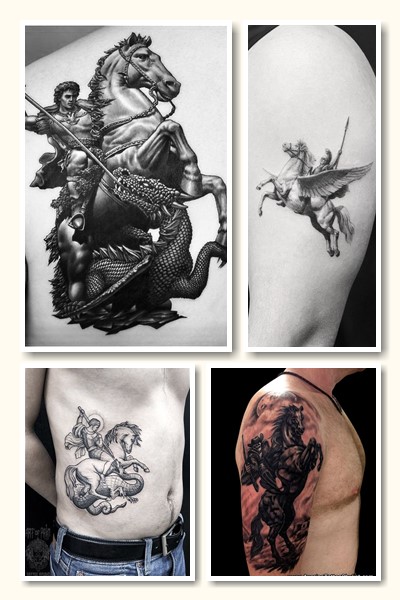 Тату вершник на коні – малюнок, який привертає увагу