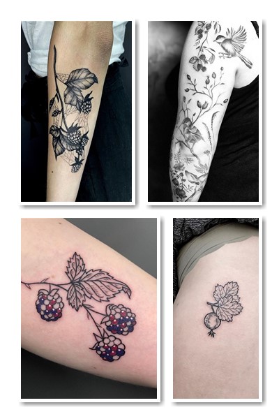 варіанти тату ягоди