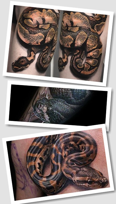 варіанти Тату удав чи пітон 