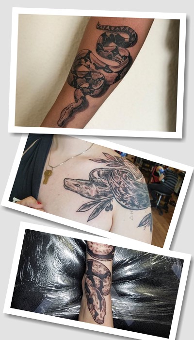 як зобразити тату удав