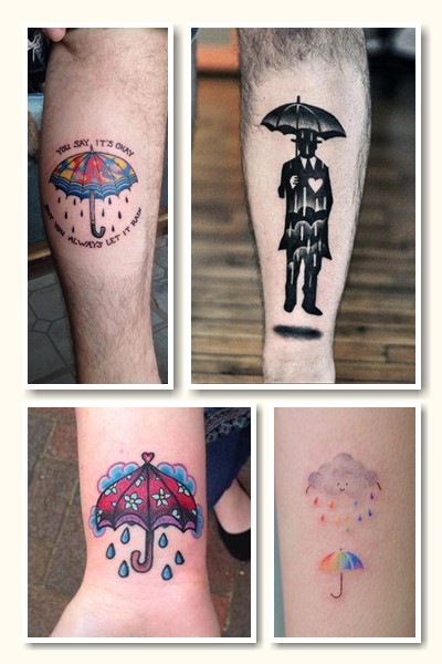 Тату парасолька – універсальний малюнок
