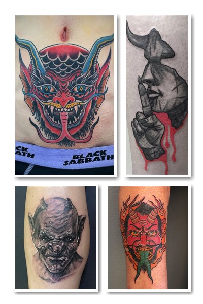 Тату чорт висловлює зневагу до стереотипів