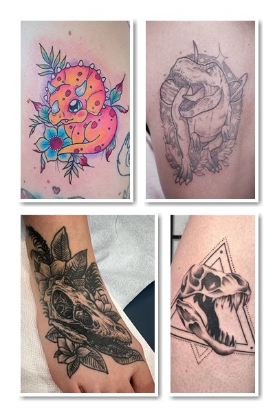 Що означає тату динозавр