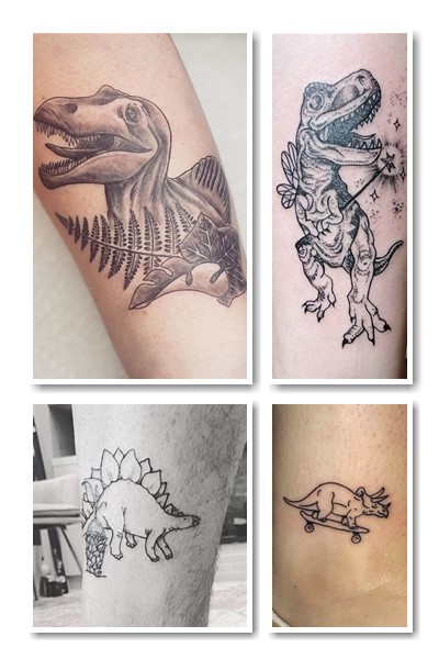 Тату динозавр виглядає лякаюче