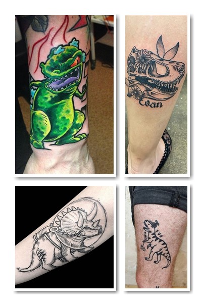  тату динозавр для чоловіків