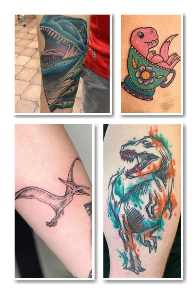 Реалістичні тату динозавр