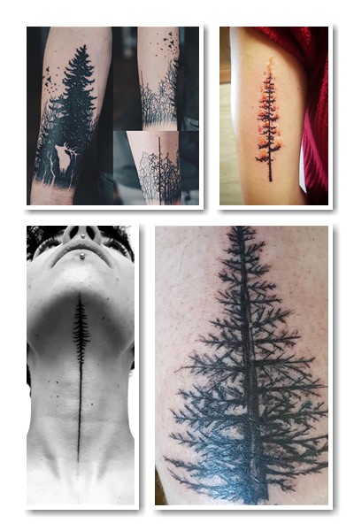 Тату ялинка обирають впевнені в собі люди