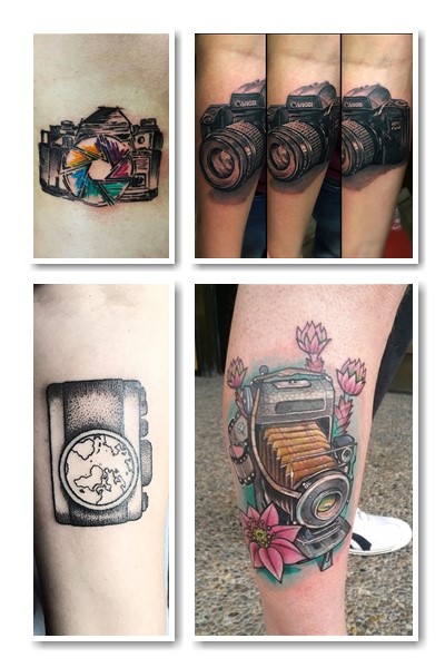 Кольори та додаткові елементи Фотоапарат тату