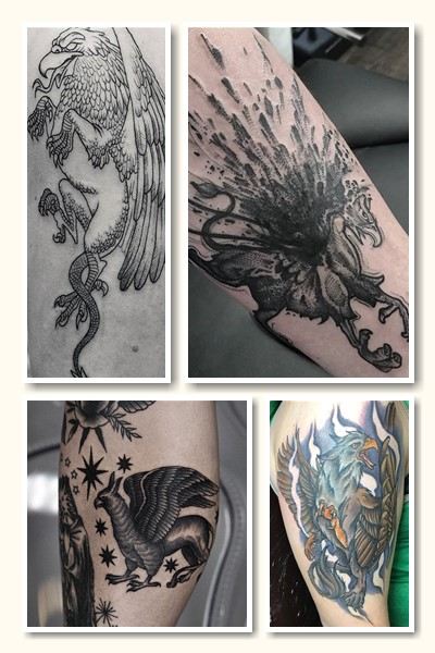 Варіанти малюнку тату грифон