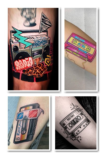 Значення татуювань касета та магнітофон