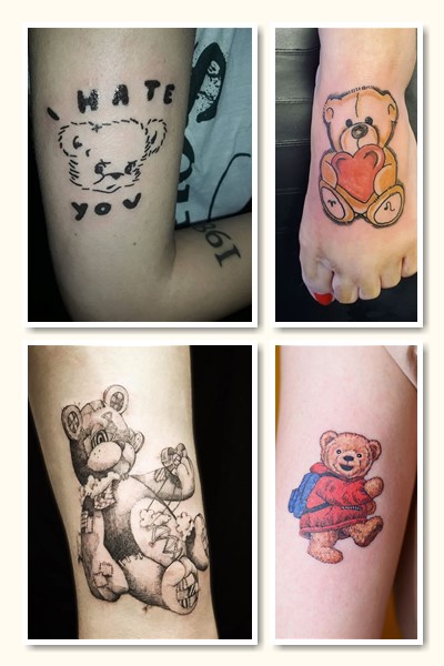 Тату іграшковий ведмедик