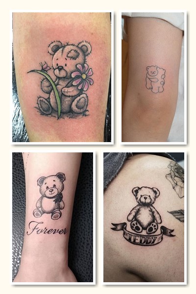 куди наносять тату ведмедик