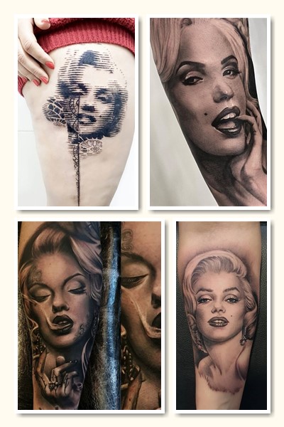образ Мерилін Монро в тату