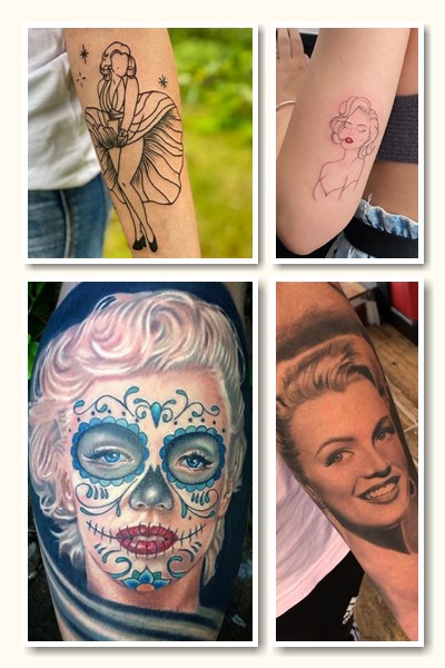 Мерилін Монро татуювання