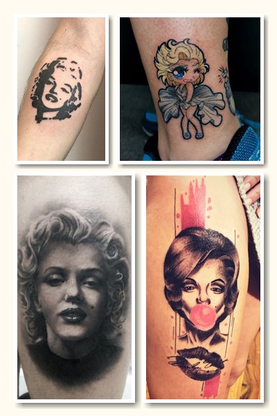 Варіанти втілення татуювання з Монро 