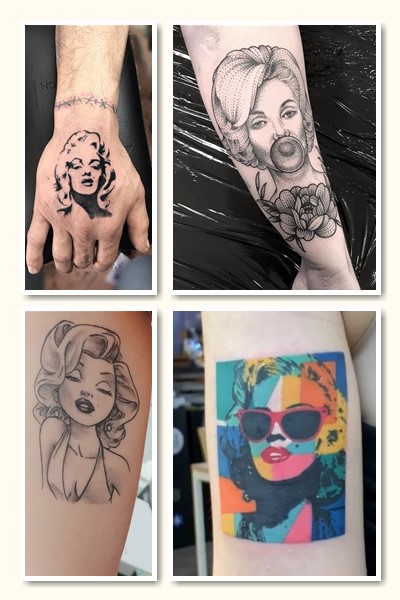 татуювання з Мерилін Монро